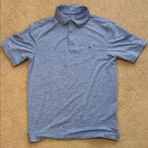 Vineyard Vines Heathered Blue Polo Shirt